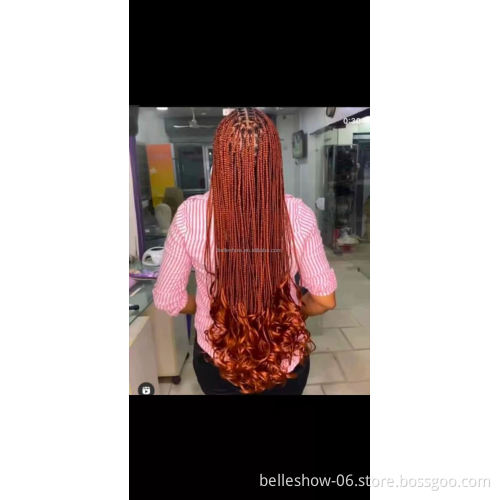 Hot sell French Curl Crochet Braids Custom 16-22inch Spiral Curly Hair  Synthetic Wavy braiding hair Extensions